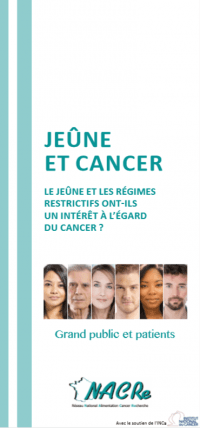 Dépliant NACRe "Jeûne et cancer"