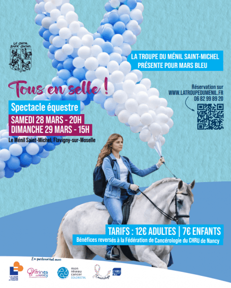 tous en selle mars bleu