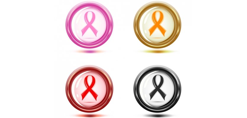Vector illustration of a set of support ribbon icons. elearning brothers